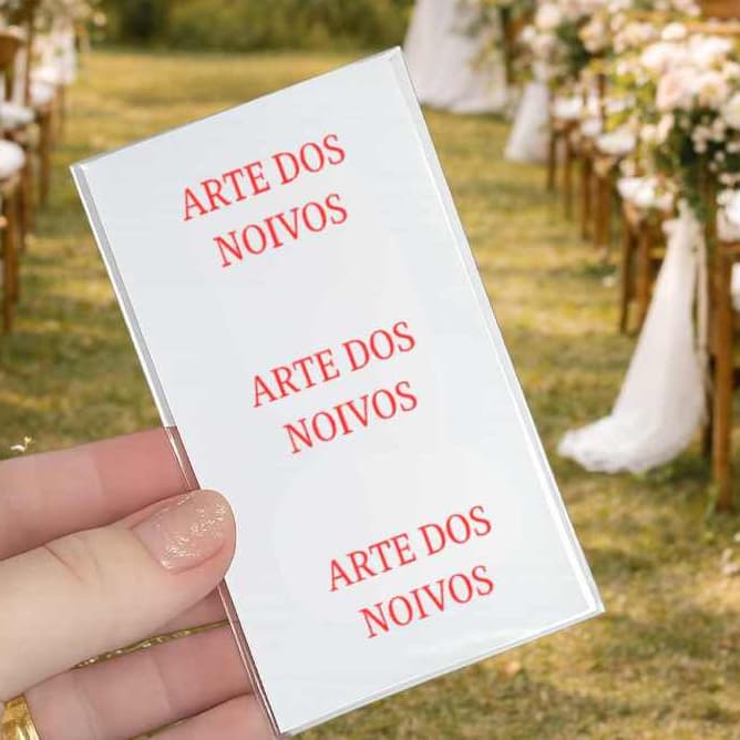 100 Lágrimas de Alegria Personalizadas para Casamento Minimalista - PERSONALIZADA