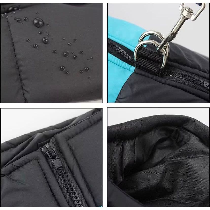 🧥🐾 Jaqueta Pet Impermeável com Zíper e Argola para Guia 🐾🧥