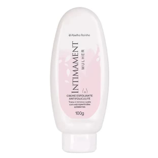 Creme Esfoliante Antifoliculite Pêlos Encravados Pele Lisa Intimamente Mulher - Abelha Rainha 100g