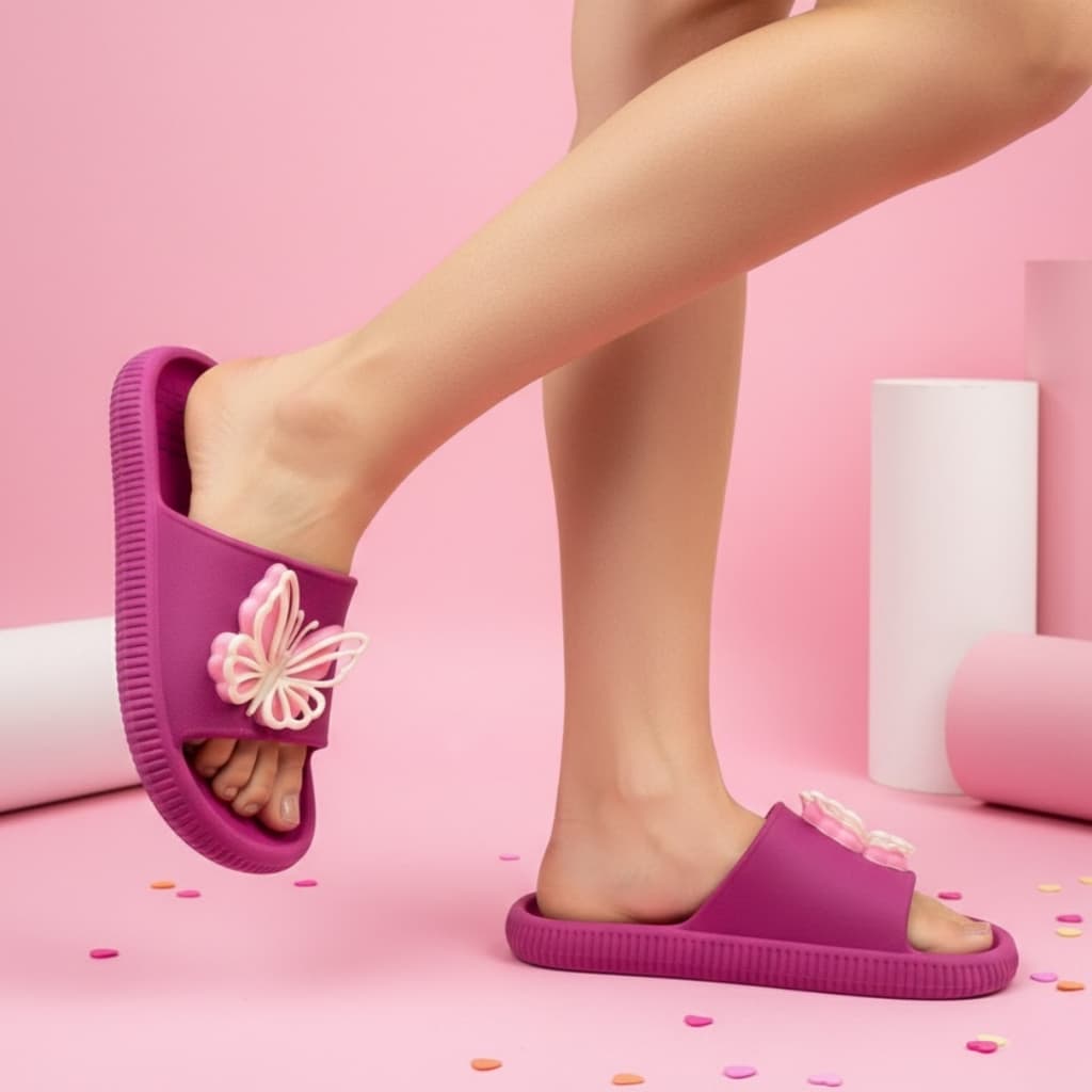 Chinelo Nuvem Borboleta Menina Criança  Confortável Vários Modelos Promoção Original