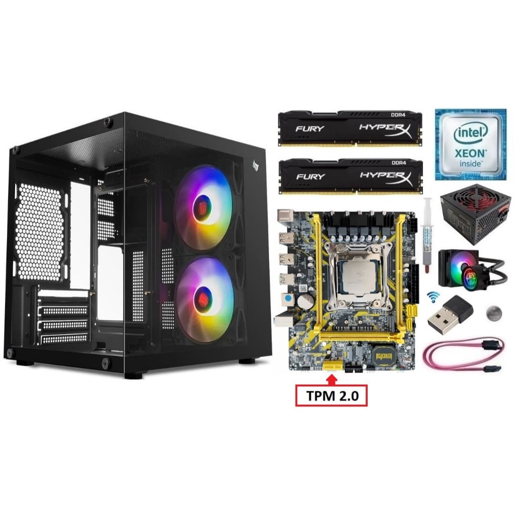 Kit Gamer X99 Xeon E5 2680 v4/ 8GB-16GB-32GB DDR4/ Gabinete + Fonte 500w