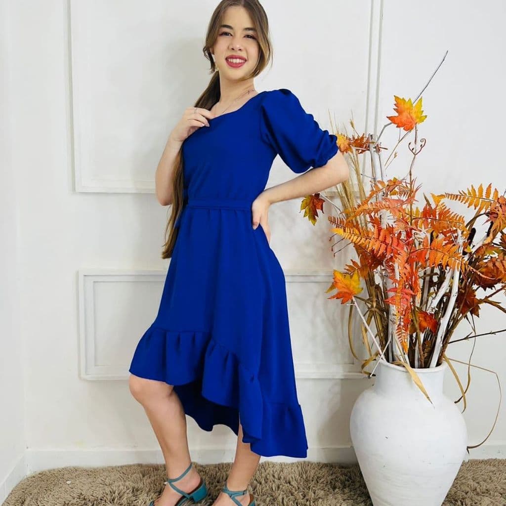 Vestido Juvenil Infantil Mullet Verão Soltinho Rodado