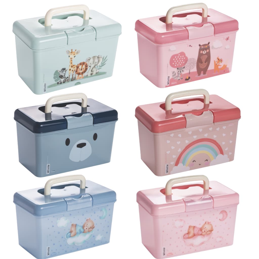 Caixa Organizadora Plasútil Farmácia 1,7 Litros Farmacinha do Bebê Maletinha para Remédios  Infantil