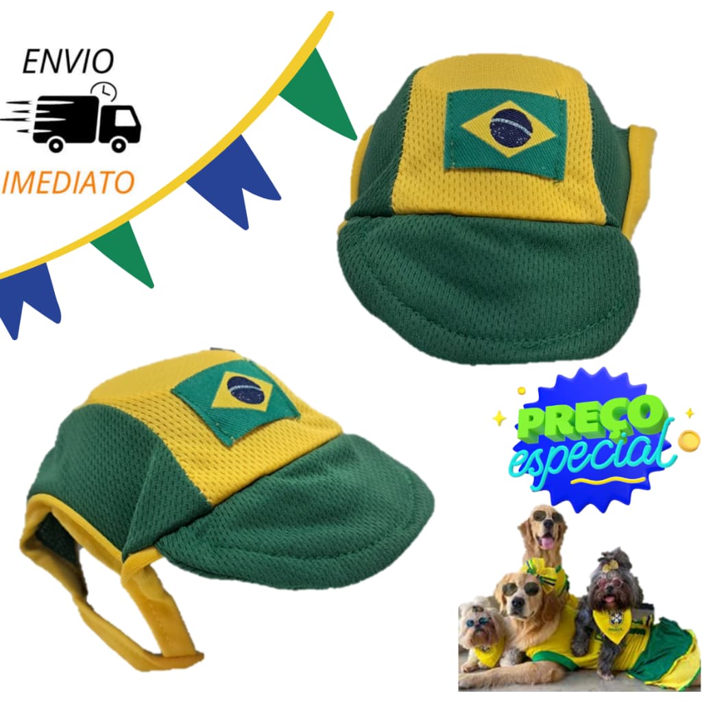 Boné Pet Viseira Ajustável Cães Gatos Proteção Solar Conforto Estilo Passeio