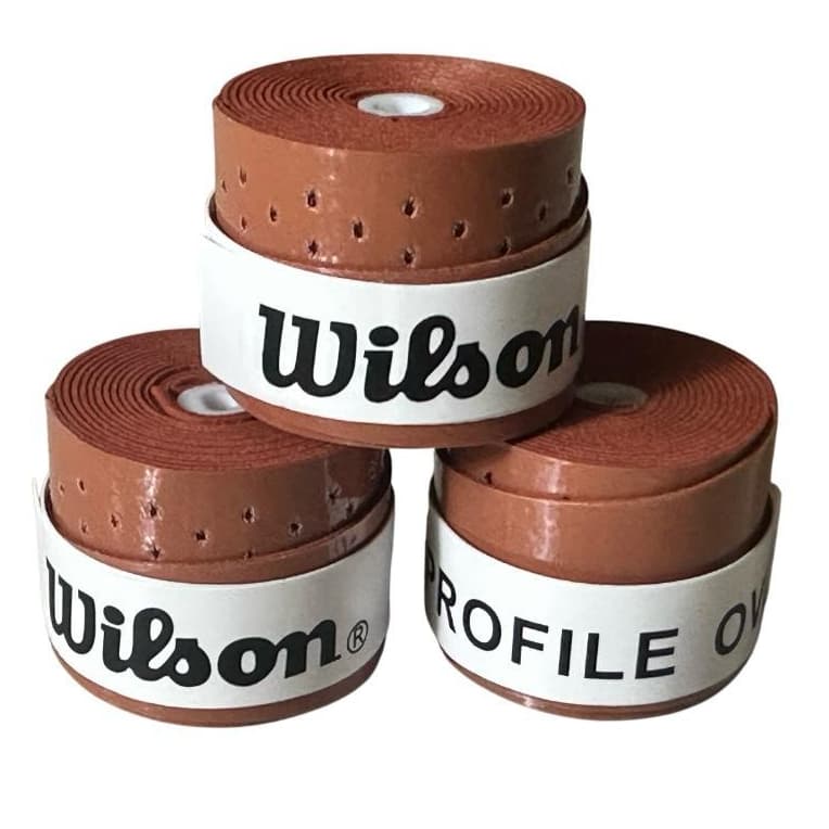 Overgrip marrom perfurado  Profile - 3 unidades, para Beach Tennis, Tênis