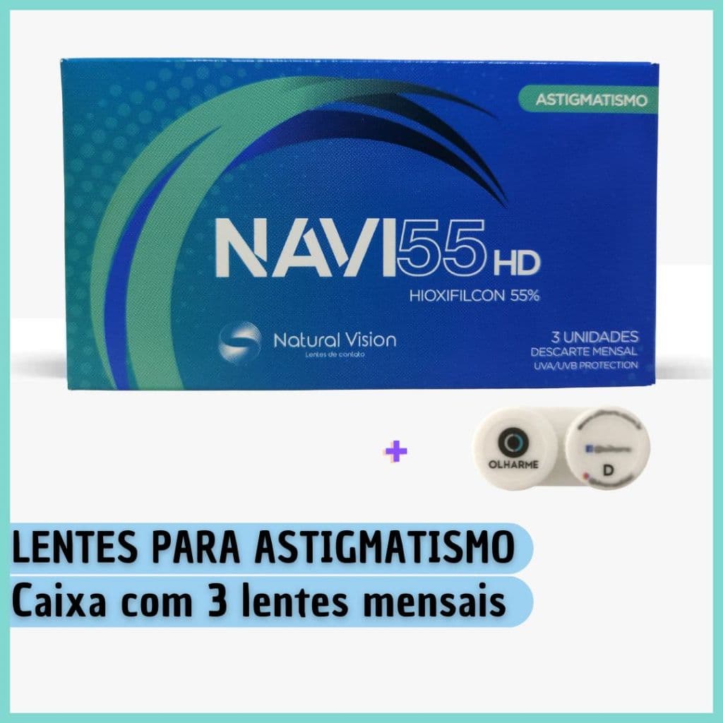 Lentes de Contato Astigmatismo Tórica NAVI55HD - Natural Vision