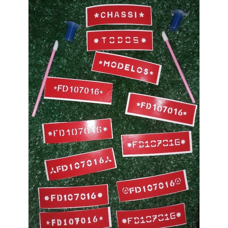 kit gravação de chassi 2 unidades