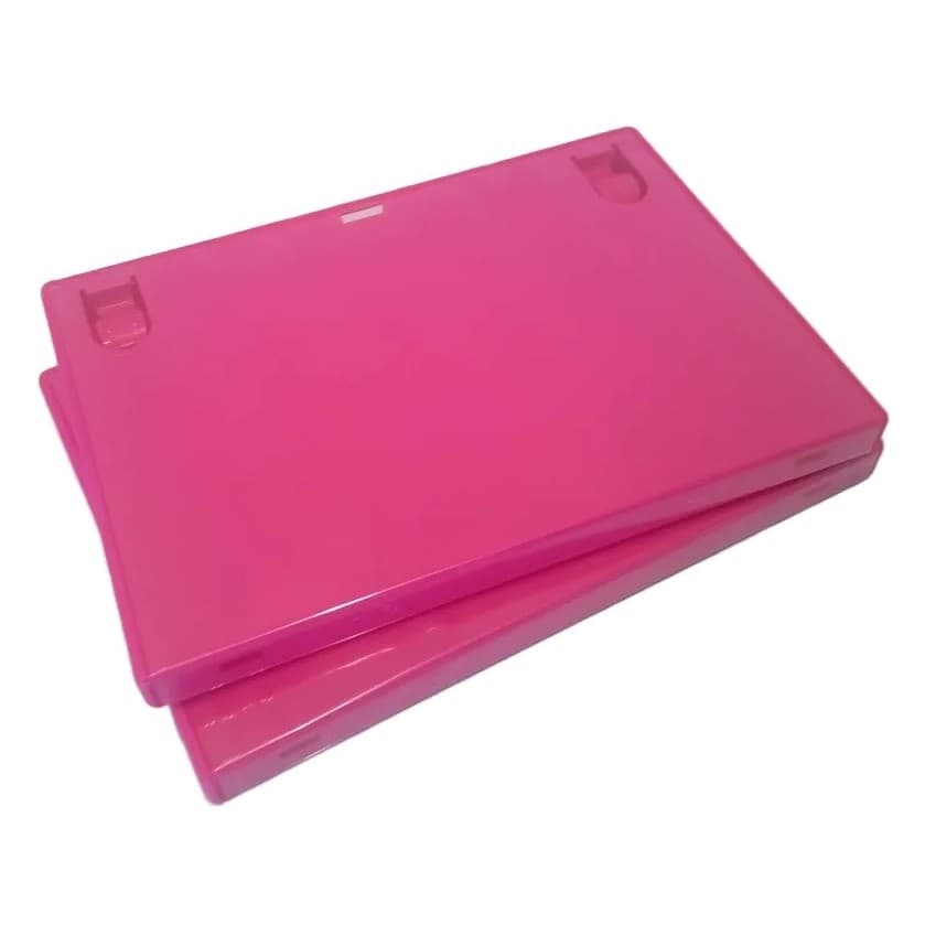 100 Estojo Dvd Amaray Capas Box Videolar Rosa