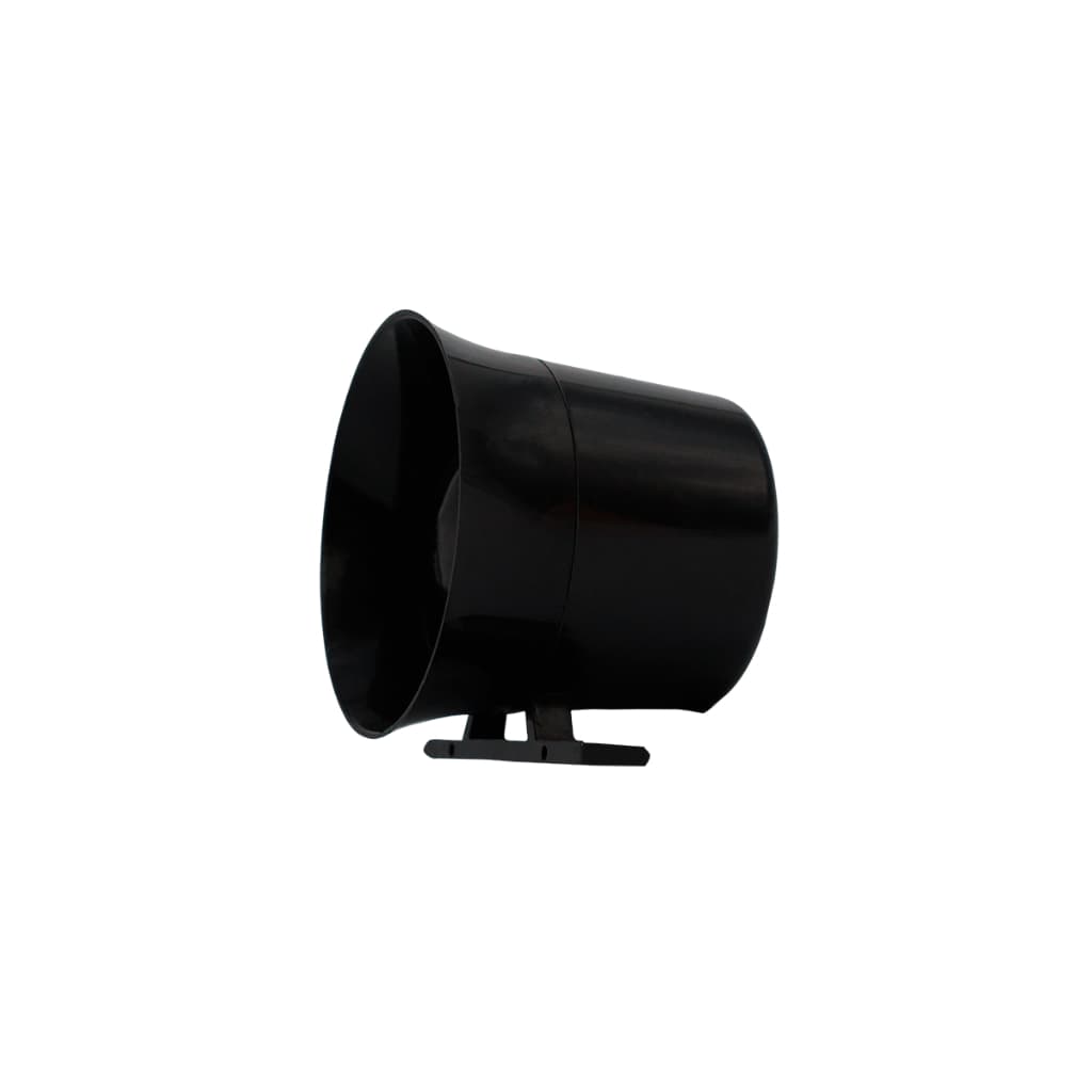 Sirene de Alarme Compacta de Alta Potência 120db 12v Preta