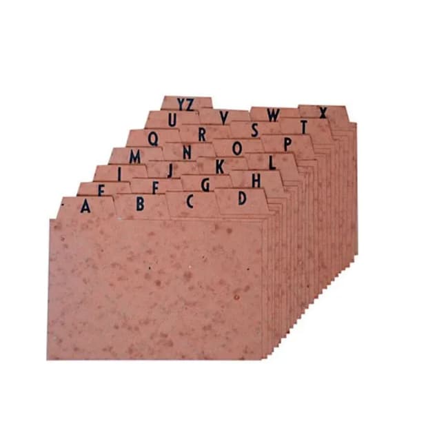 Índice Separador Alfabético A-z Divisória De Fichário 4x6