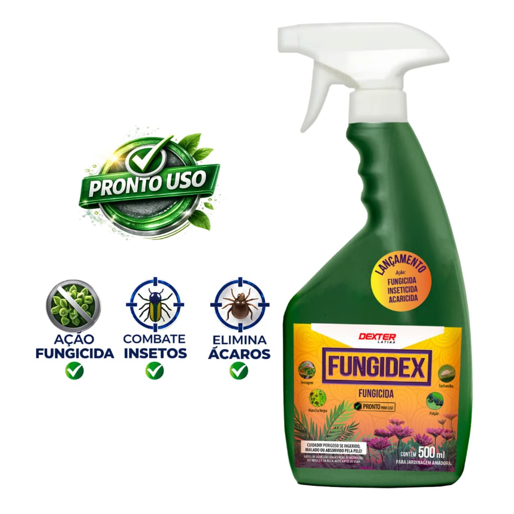 Fungidex 500 ml Pronto Uso | Fungicida Inseticida Acaricida