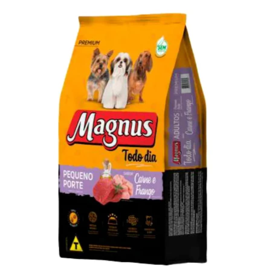 Ração Magnus Premium Todo Dia 10,1Kg Cães Adultos Pequeno Porte Sabor Carne e Frango Adimax (ENVIO RAPIDO) ORIGINAL