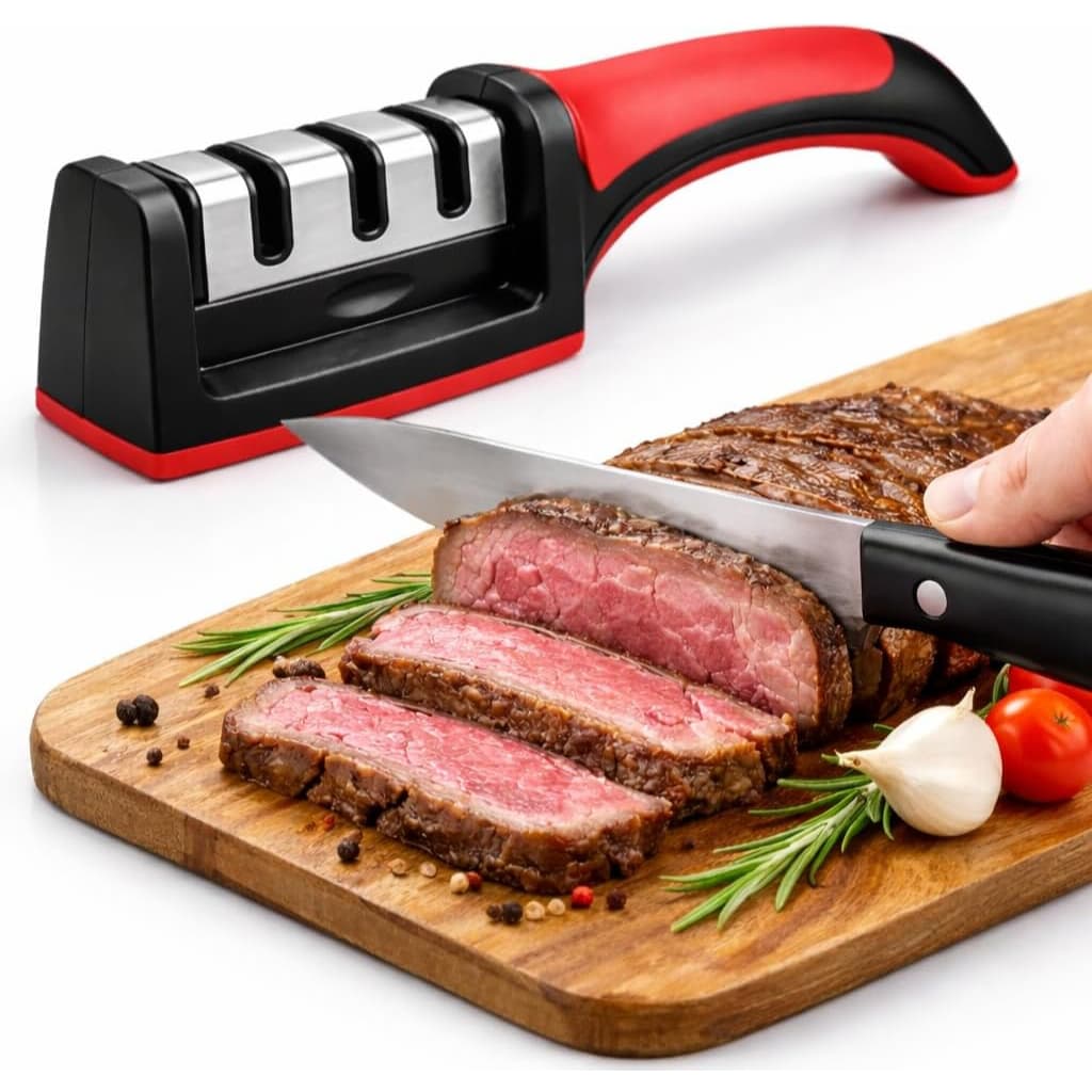 Afiador De Faca Amolador De Facas 3 Opções Profissional  99892