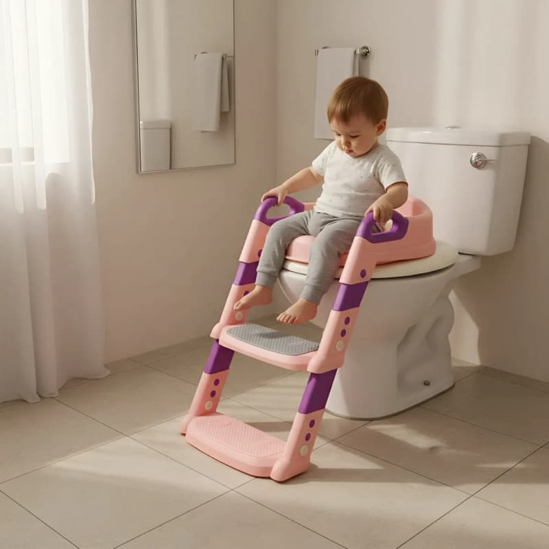 Assento Redutor com escada  para criança ideal para o desfralde