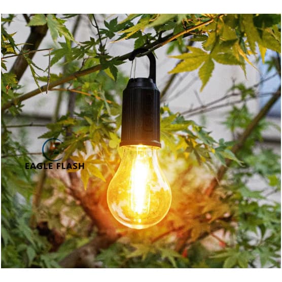 Lampada Solar De Acampamento Lanterna Solar Luz Retrô De Atmosfera  Com Filamento De Tungstênio