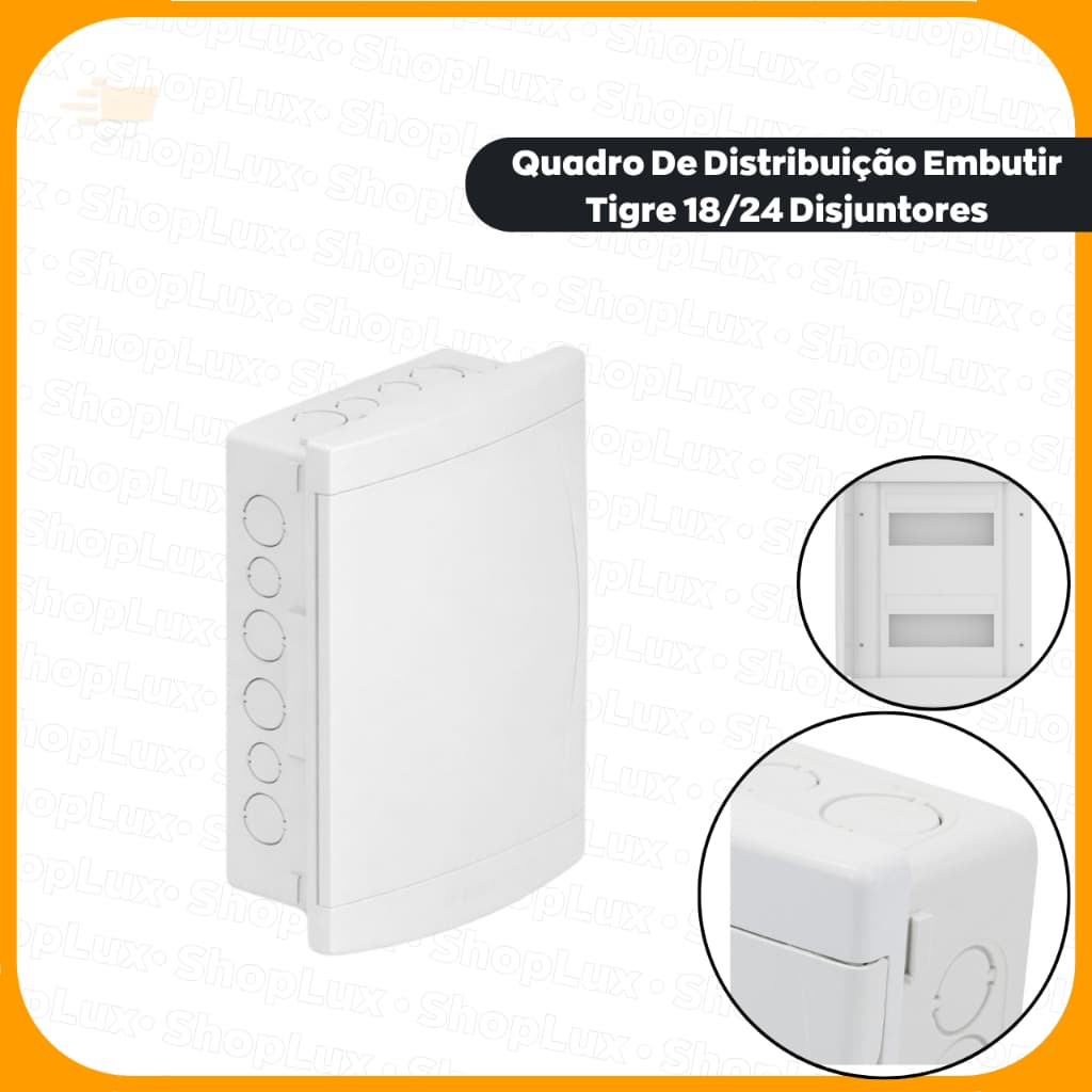 Quadro De Distribuição Embutir Tigre 18/24 Disjuntores