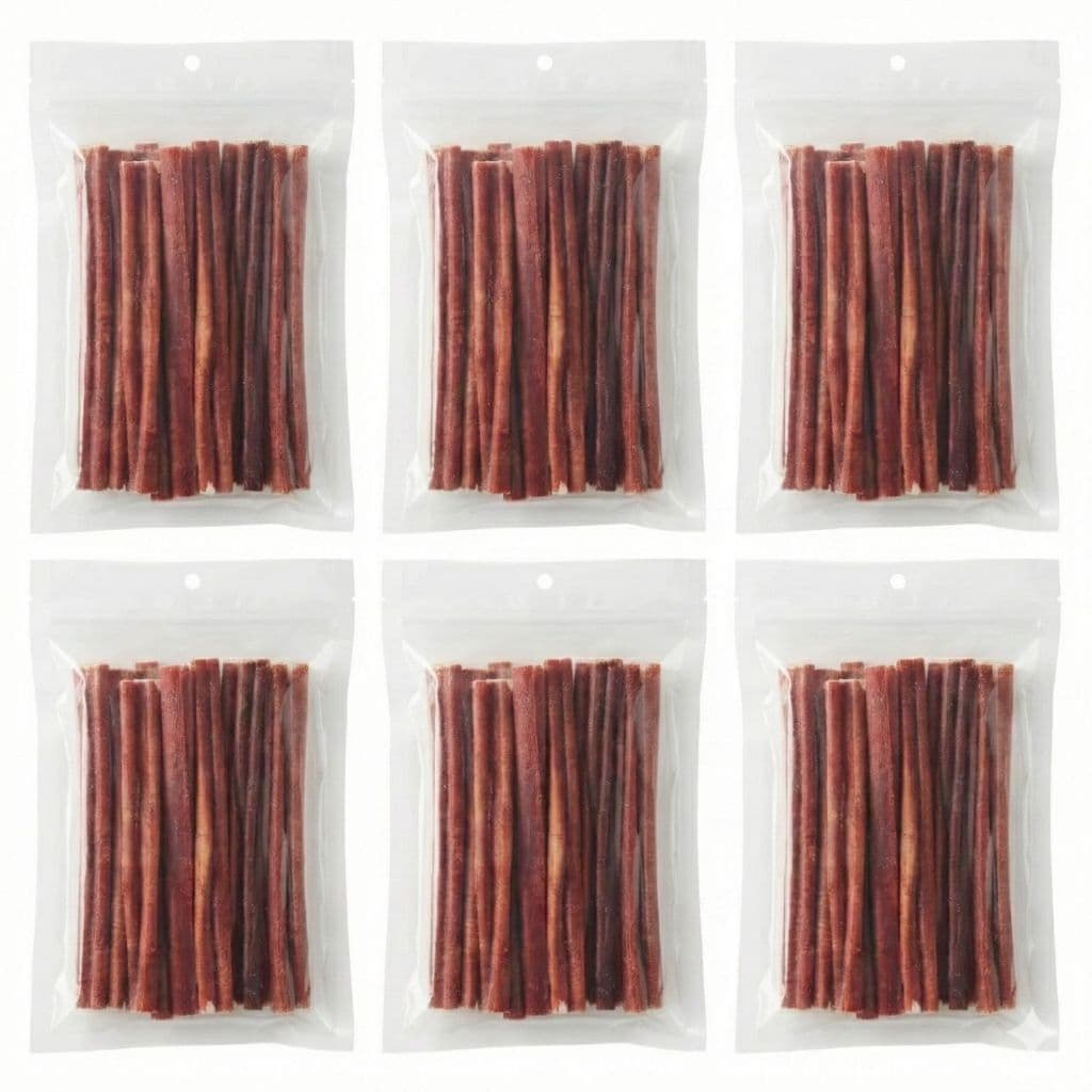 Petisco Esôfago Bovino Mordedor Natural Palito 10un Cães Petisco Pet