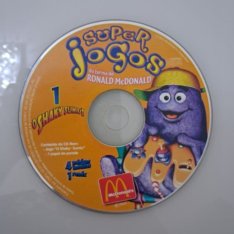 CD-ROM McDonald's Super Jogos da Turma do Ronald McDonald - Volume 1 - O Shake Sumiu!