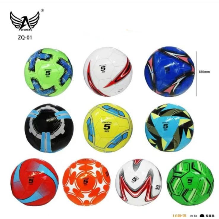 KIT COM 2, 3, 4 E 5 UNIDADES DE BOLA DE FUTEBOL COR ALEATORIA *NÃO ACOMPANHA BOMBA*