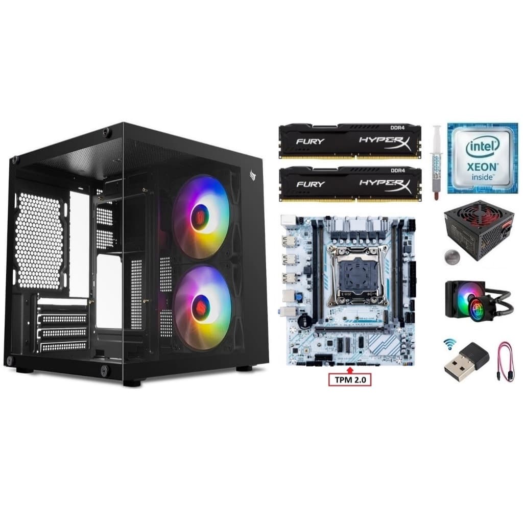 Kit Gamer X99 Xeon E5 2680 v4/ 8GB-16GB-32GB DDR4/ Gabinete + Fonte 500w
