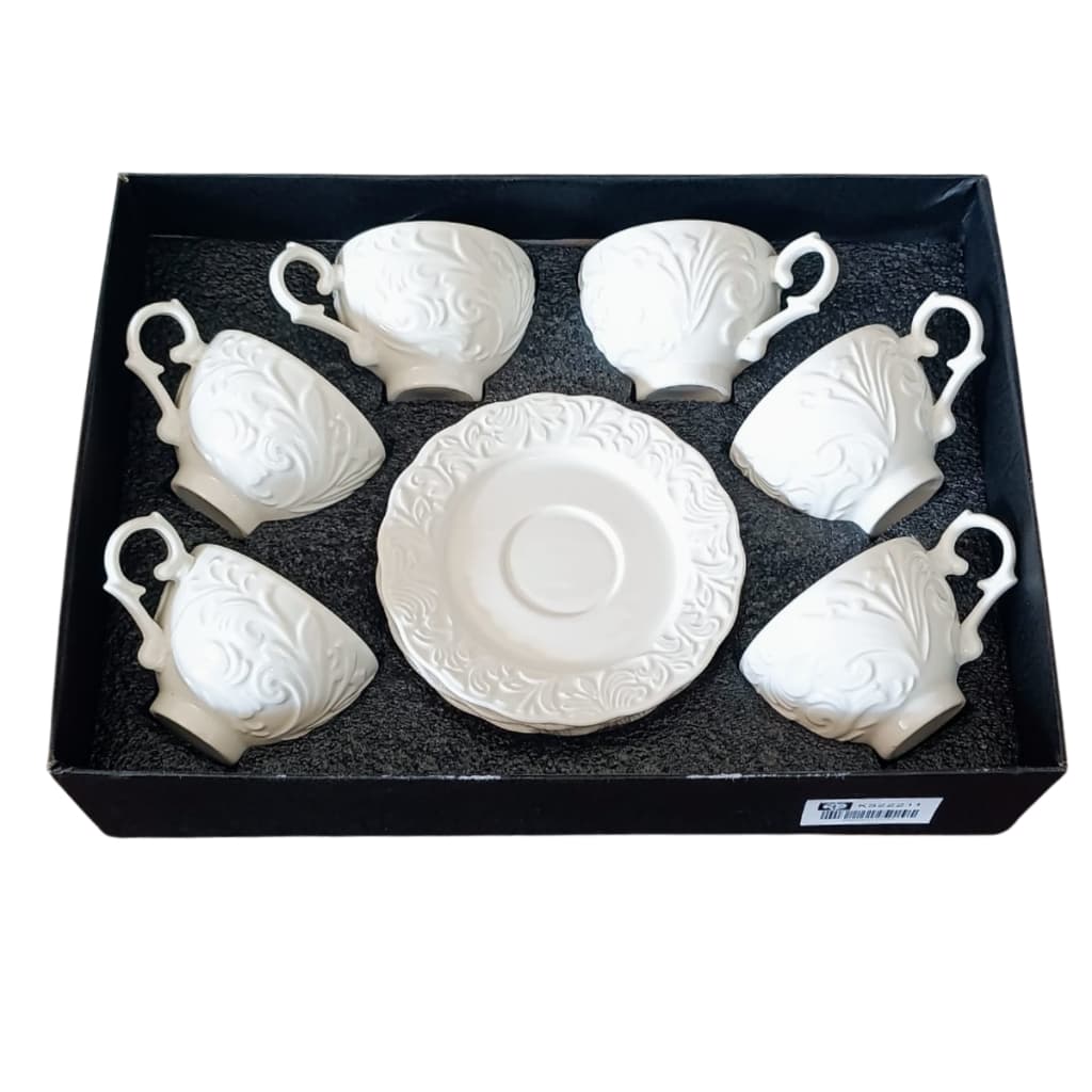 LANÇAMENTO 2026 Conjunto De 12 Peças Xicara   De Café e Chá De Porcelana Chinesa Top