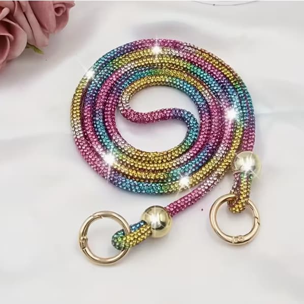 Cordão Antfurto para Celular com Strass 60cm