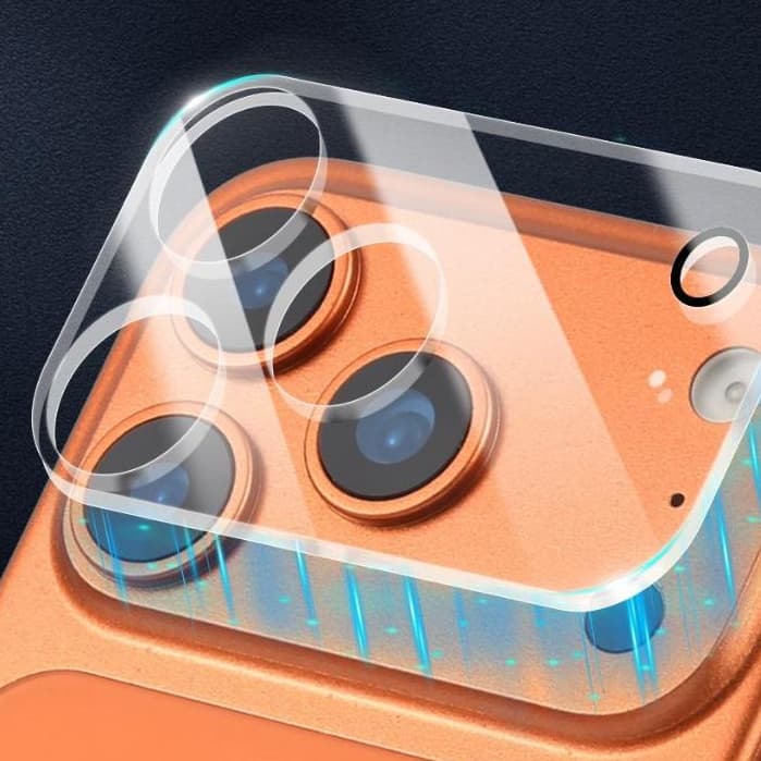 Película Câmera iP 17 Pro Vidro 9H HD Anti Risco Proteção Premium