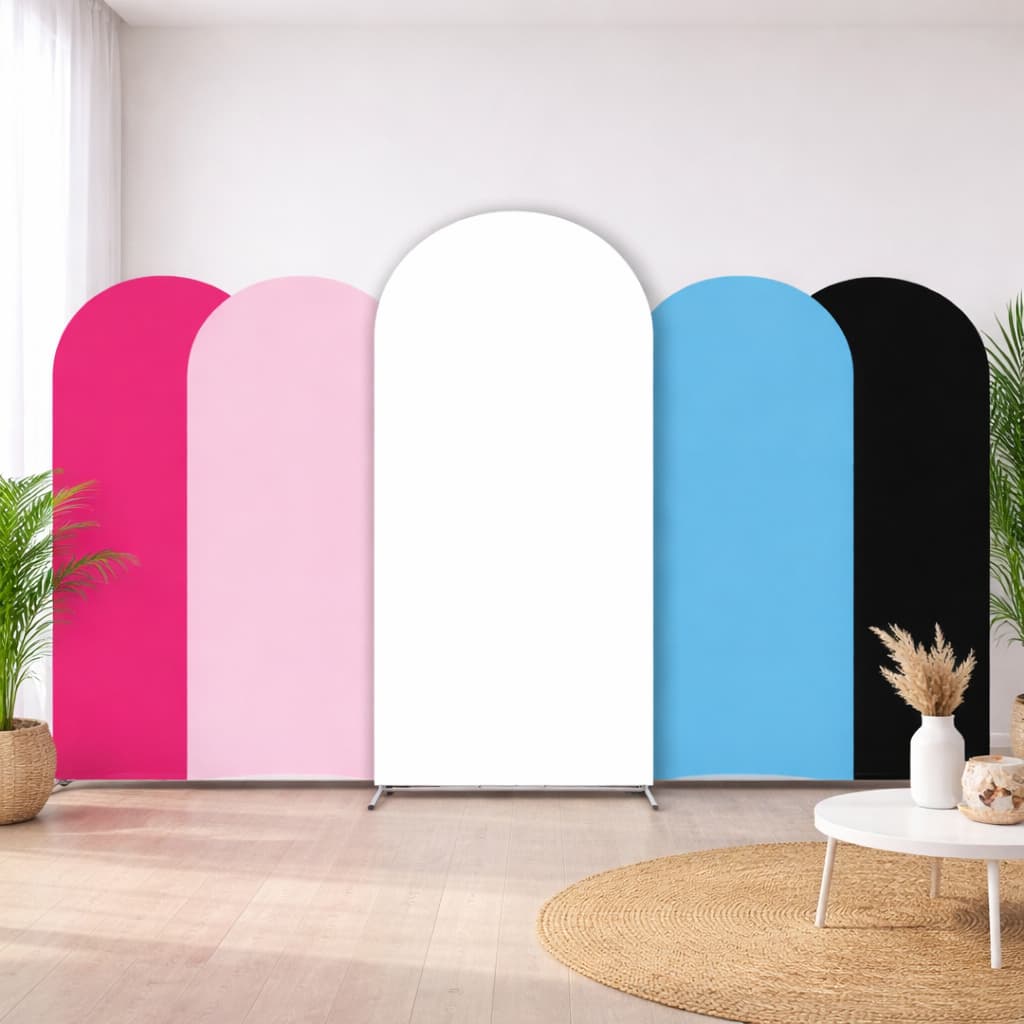 Capa Painel Romano Retangular 1x2m Tecido Helanca Veste Facil Com Elastico Decoracao Festa Eventos Varias Cores Premium