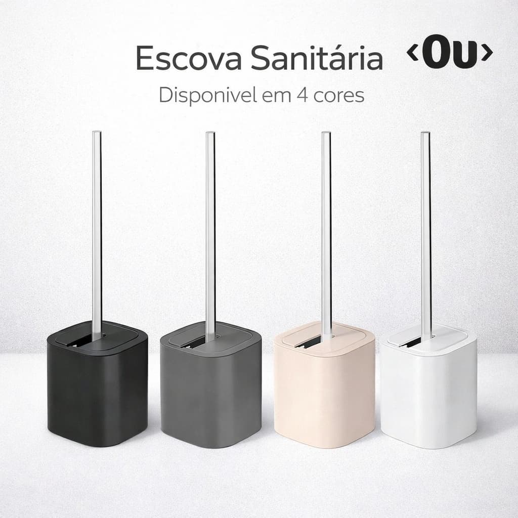 Escova Sanitária Macar da OU com Suporte – Prática, Moderna e Eficiente