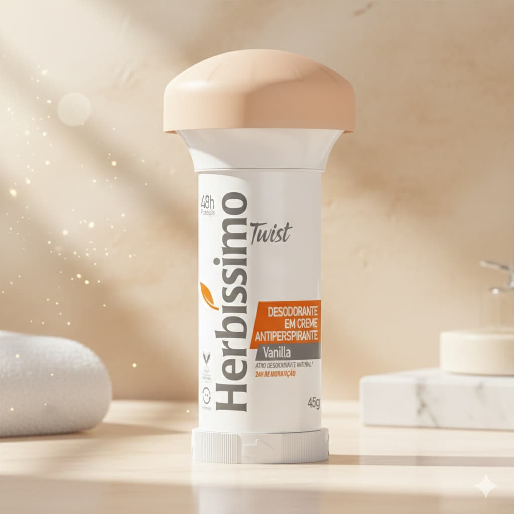 Desodorante Twist Antitranspirante Vanilla Herbissimo 45g