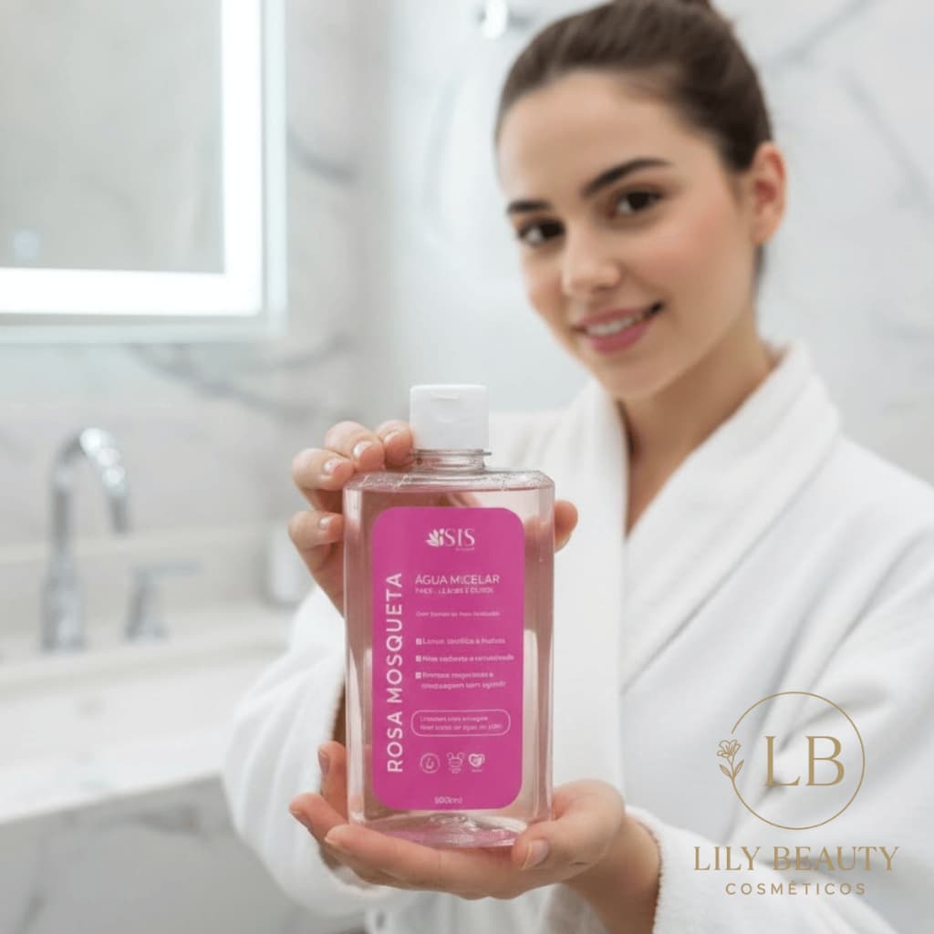 Água Micelar Rosa Mosqueta 500 ml Isis Make-up