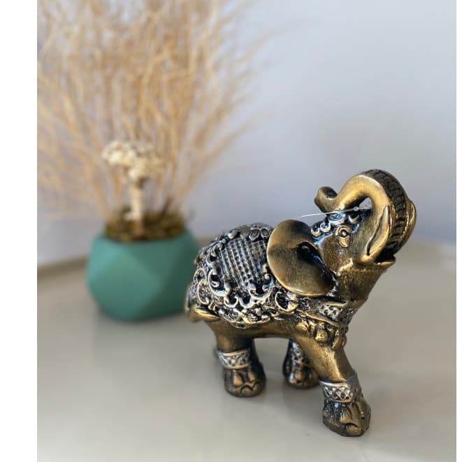 Elefante Decorativo Enfeite para Casa Decoração Casa Luxo Estatueta Estante