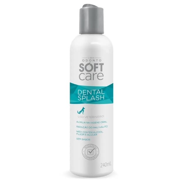Soft Care Dental Splash 240mL - Higiene Oral Cães e Gatos