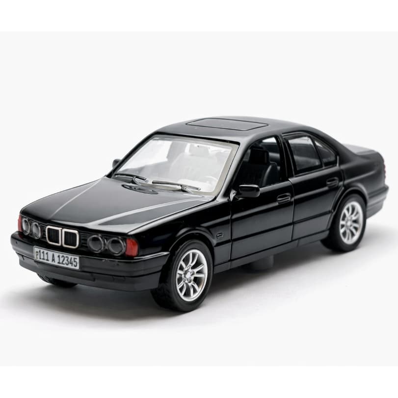 Miniatura BMW 535i Metal Abre Portas Fricção Colecionável Realista Luxo