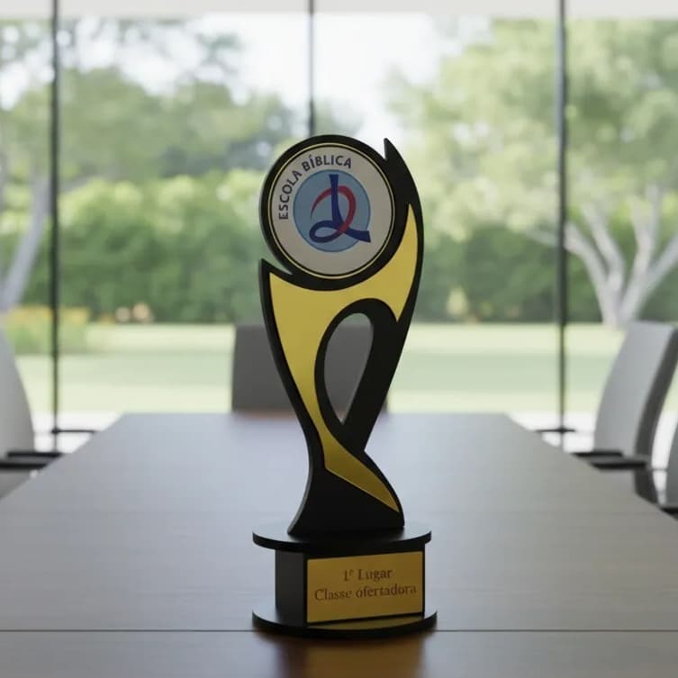 Troféu em MDF para Competição Campeão Personalizado
