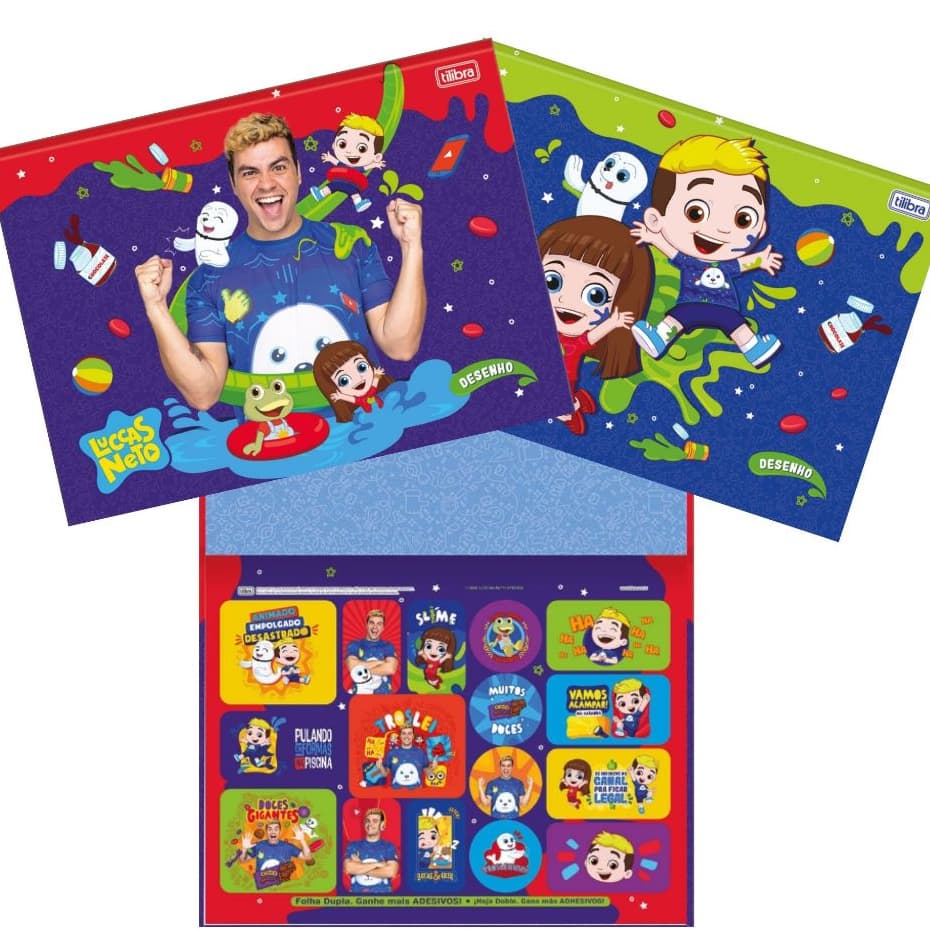 CADERNO DE DESENHO CARTOGRAFIA LUCCAS NETO