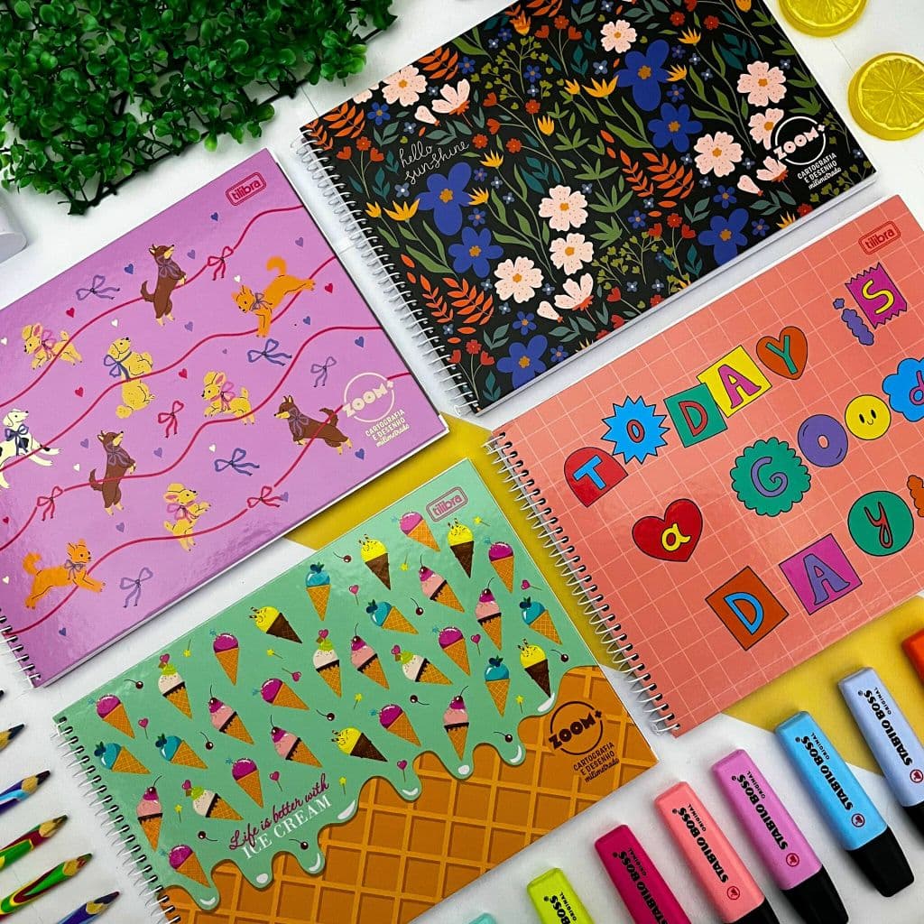 Caderno de Cartografia e Desenho Zoom+ Milimetrado 96 Folhas - Tilibra / Material  Escolar