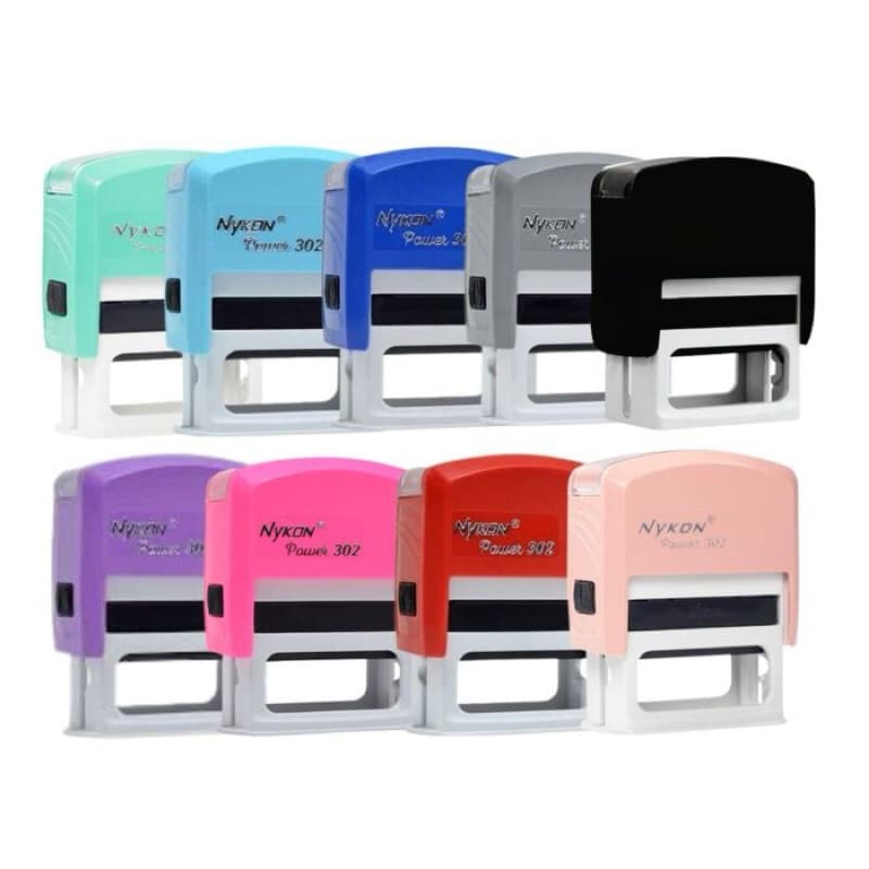 Carimbo Nykon 302 - Personalizado 1,4x3,8cm