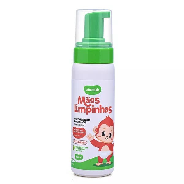 Mãos Limpinhas Bioclub 200ml - Higienizador Mãos Sem Álcool Natural