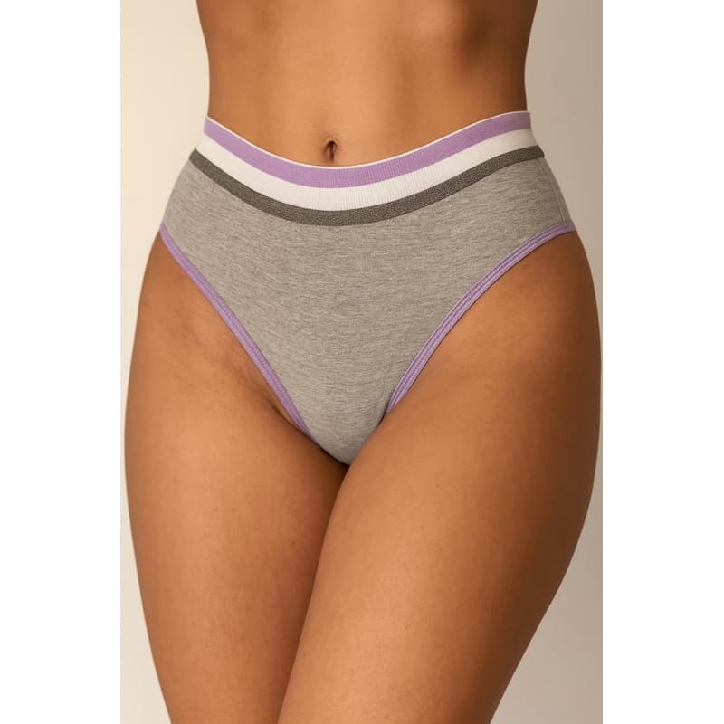 Kit 5 Calcinhas 100% Algodão Segura Barriga Elástico Reforçado