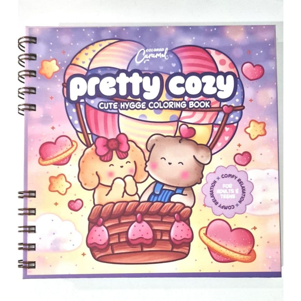 Livro de Colorir Pretty Cozy (CC) Capa Dura 18,5x18,5 cm Wire-o