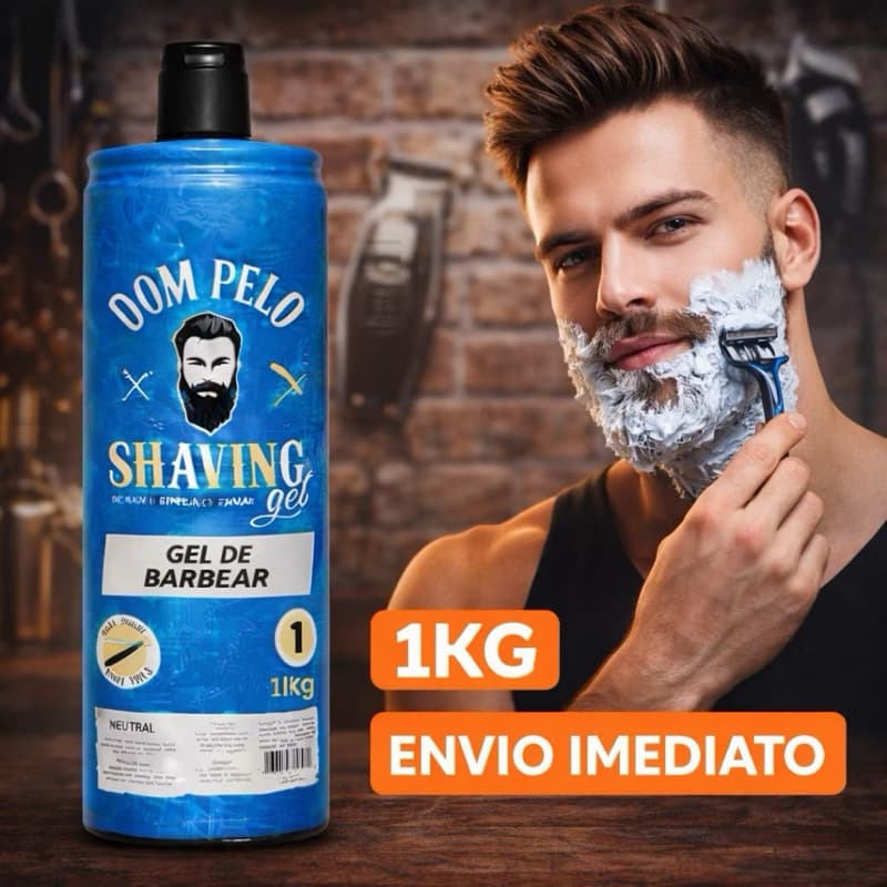 Shaving Gel Dom Pelo 1Litro Profissional Envio imediato Barbeiro Original ENVIO IMEDIATO