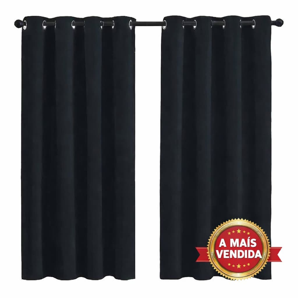 Cortina Luna Para Sala Quarto 2,00x1,20 Tecido Promoção