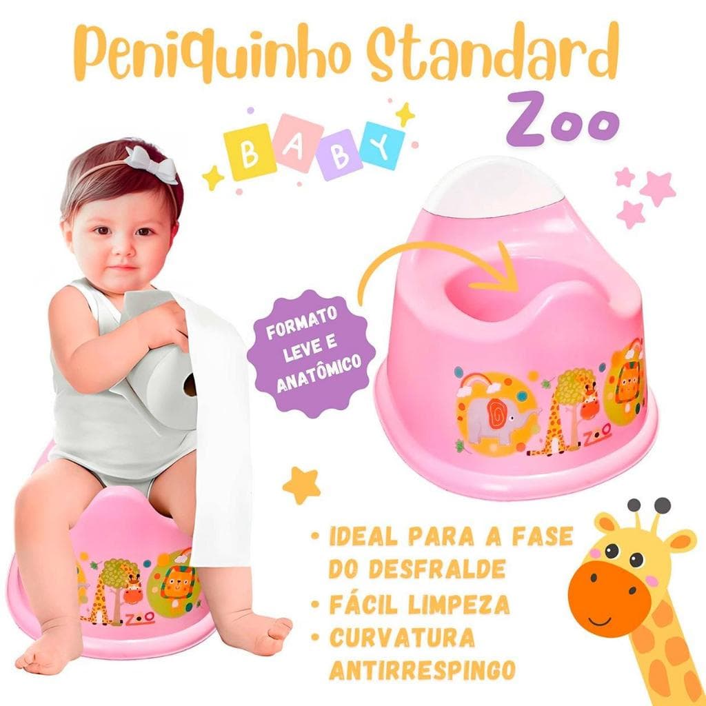 Penico Infantil Troninho Scorpion Standard Anatômico 30kg +12m Ballet Dino Zoo Desfralde