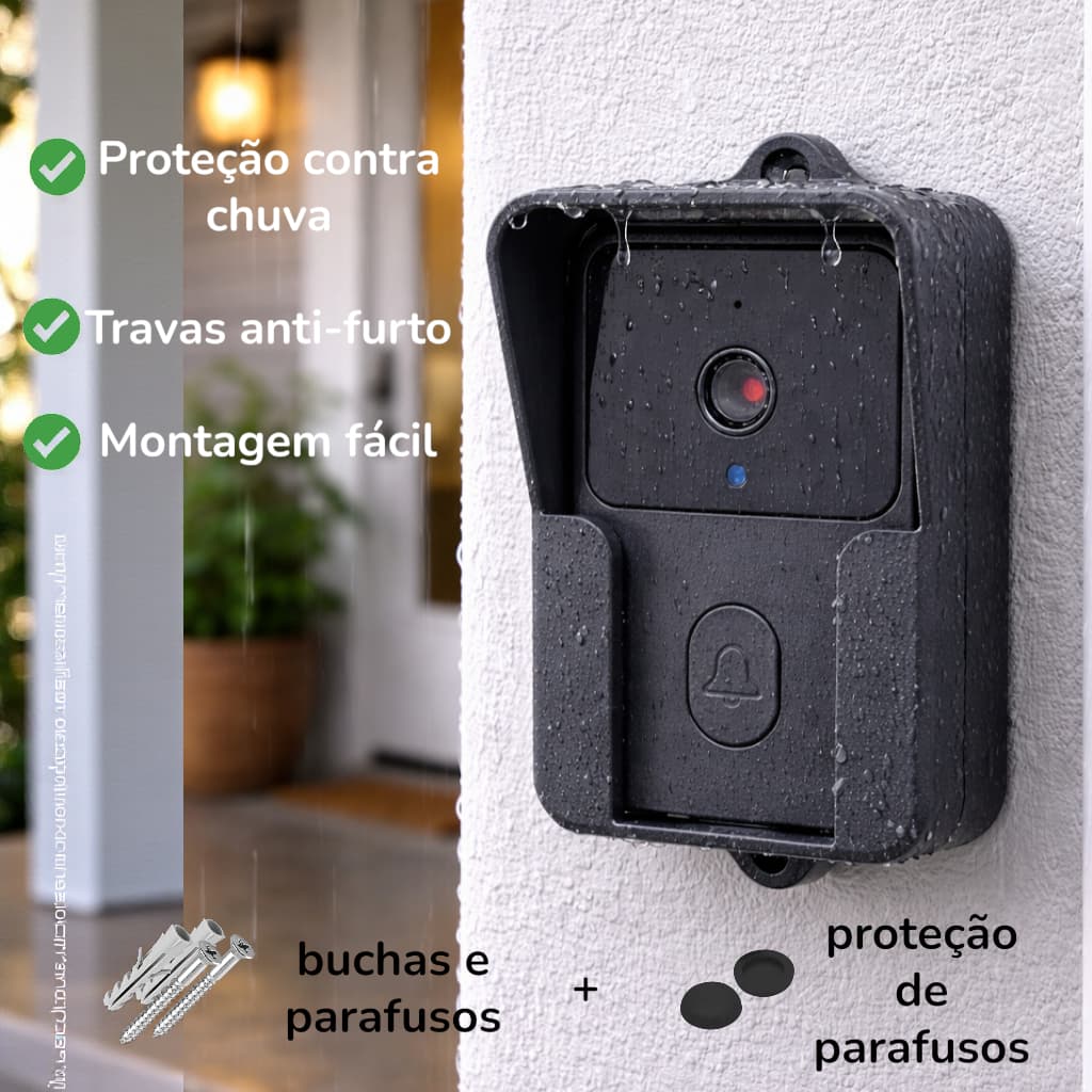 Capa Proteção para Campainha - Anti Vandalismo Anti Furto e Chuva - Tuya T23, M8 e M9