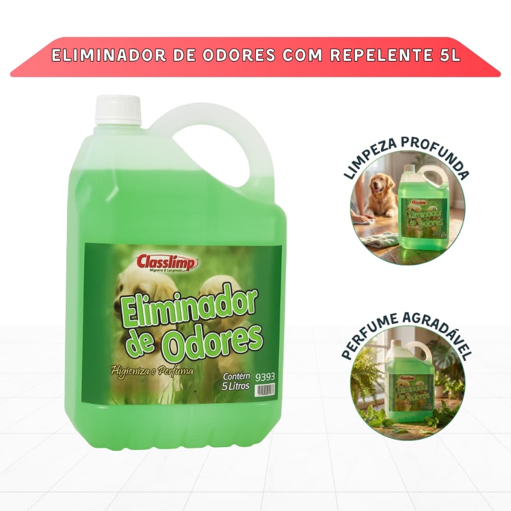 Eliminador De Odores com Repelente 5L Pet Gato Cachorro