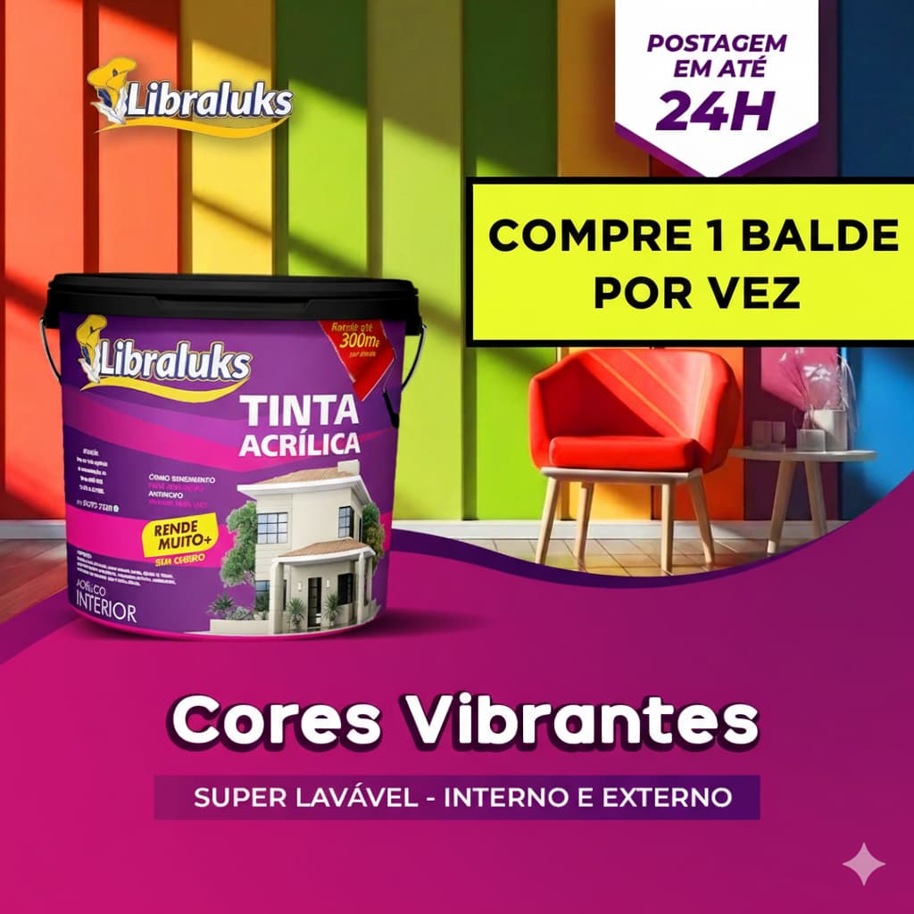 TINTA ACRILICA PAREDE ANTI MOFO SUPER LAVAVEL 4KG/18L ACRILICA S/ CHEIRO INTERIOR E EXTERIOR LIMPAVEL