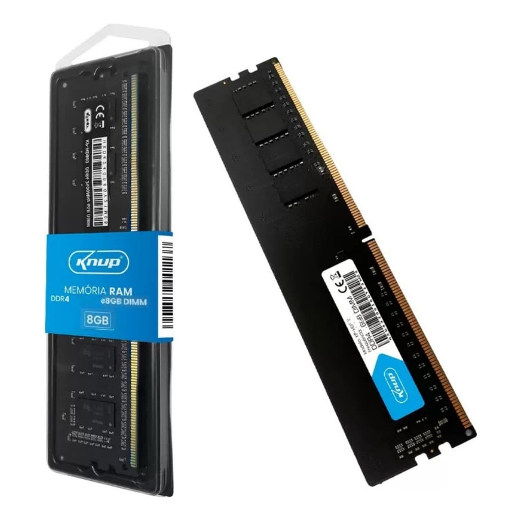 KNUP Memória RAM Gamer DDR4 8GB 2666MHz DIMM Desktop Alta Performance Preta