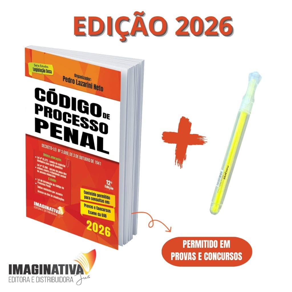 Código de Processo Penal 2026 + marca texto