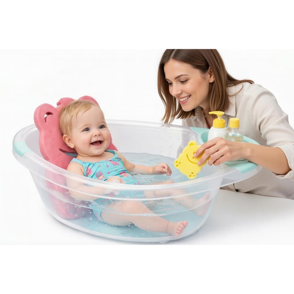 Esponja de Banho Infantil | Ursinho Macio Bebê Criança | Higiene e Diversão +1bb